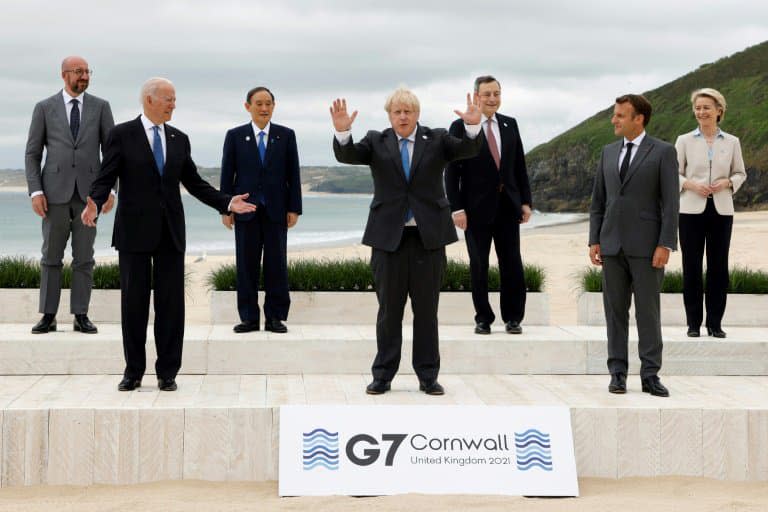 Les dirigeants des pays du G7 posent pour la 