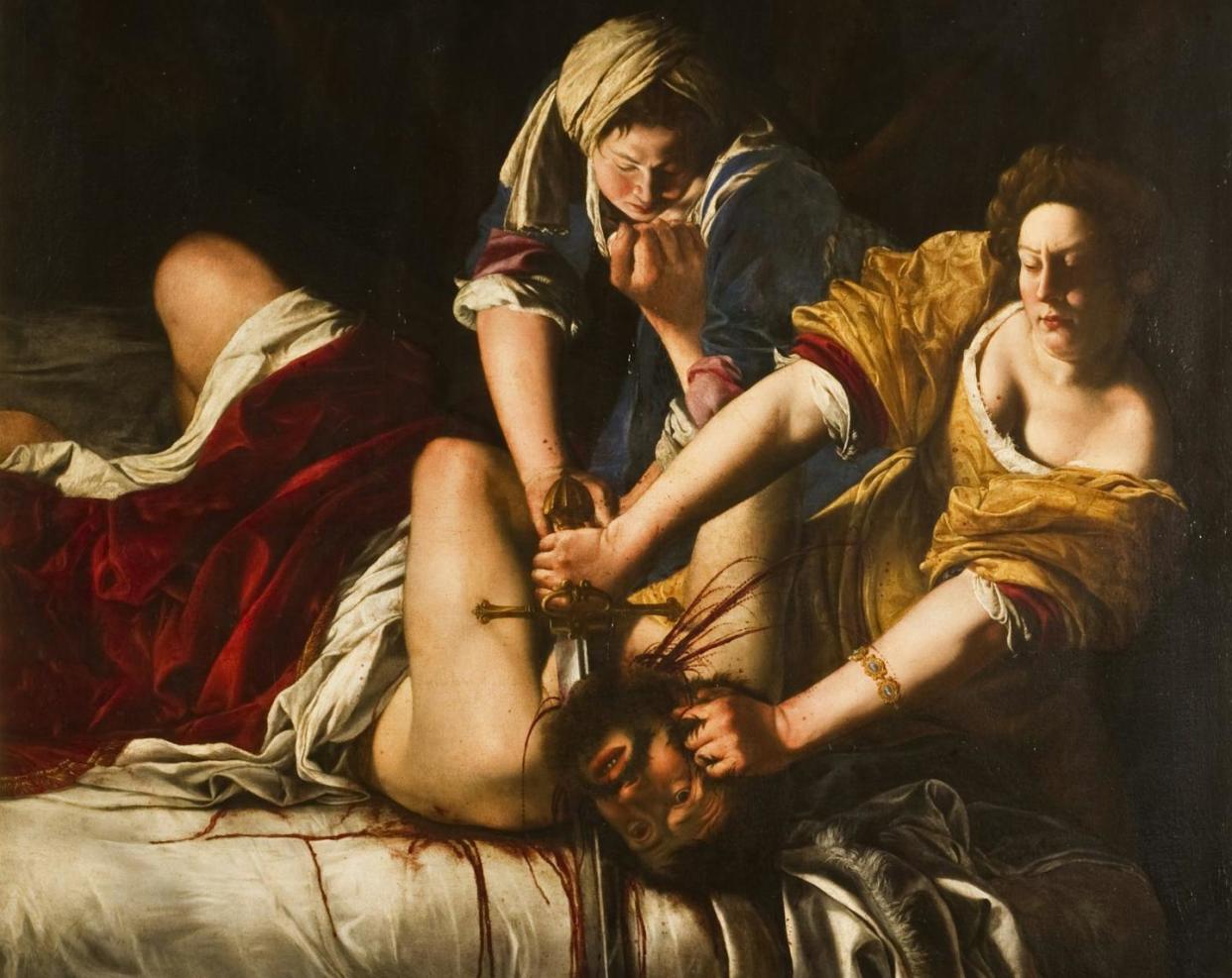 Artemisia Gentileschi's 'Judith Beheading Holofernes.' <a href="https://upload.wikimedia.org/wikipedia/commons/b/b7/Judit_decapitando_a_Holofernes%2C_por_Artemisia_Gentileschi.jpg" rel="nofollow noopener" target="_blank" data-ylk="slk:Google Art Project;elm:context_link;itc:0;sec:content-canvas" class="link ">Google Art Project</a>