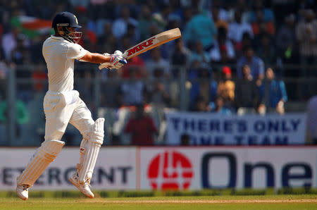 Cricket - India v England - Fourth Test cricket match - Wankhede Stadium, Mumbai, India - 11/12/16. India's Virat Kohli plays a shot. REUTERS/Danish Siddiqui