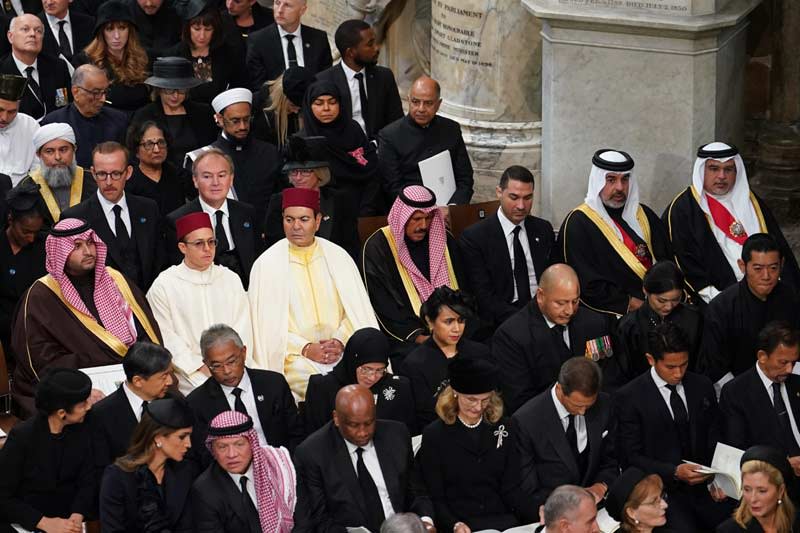 Realeza en el funeral de Isabel II 