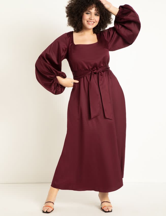 8) Square Neck Maxi With Full Sleeve