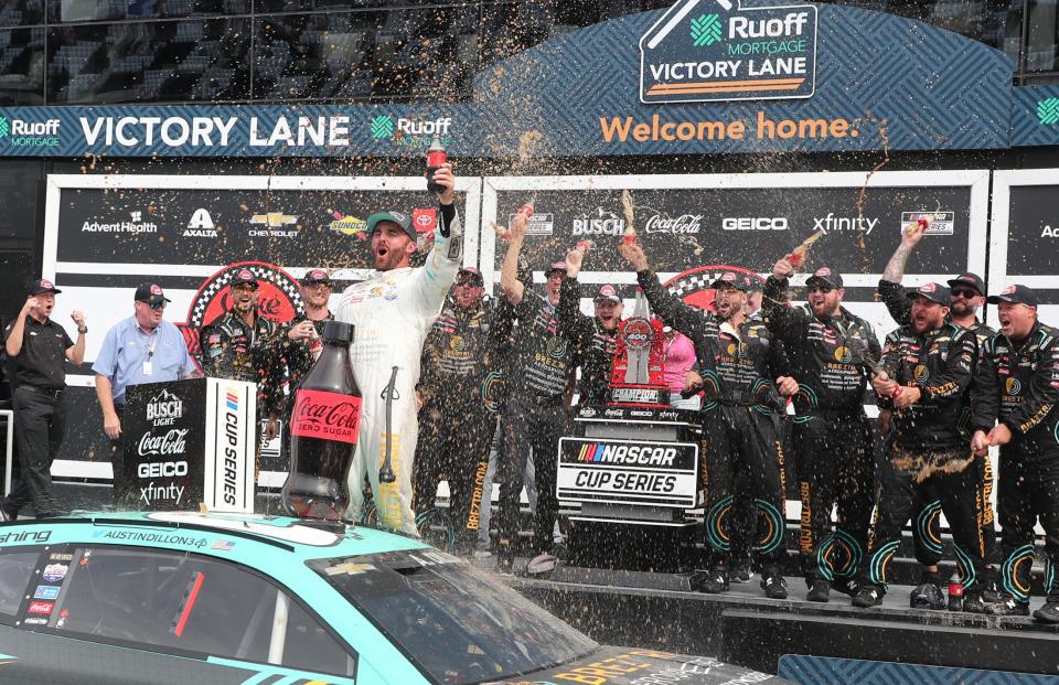 It was a long time coming, but Austin Dillon made it to Victory Lane Sunday at Daytona.