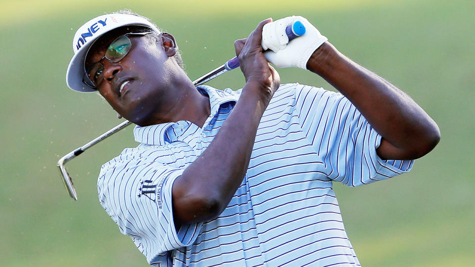 Pictured here, three-time major winner Vijay Singh.