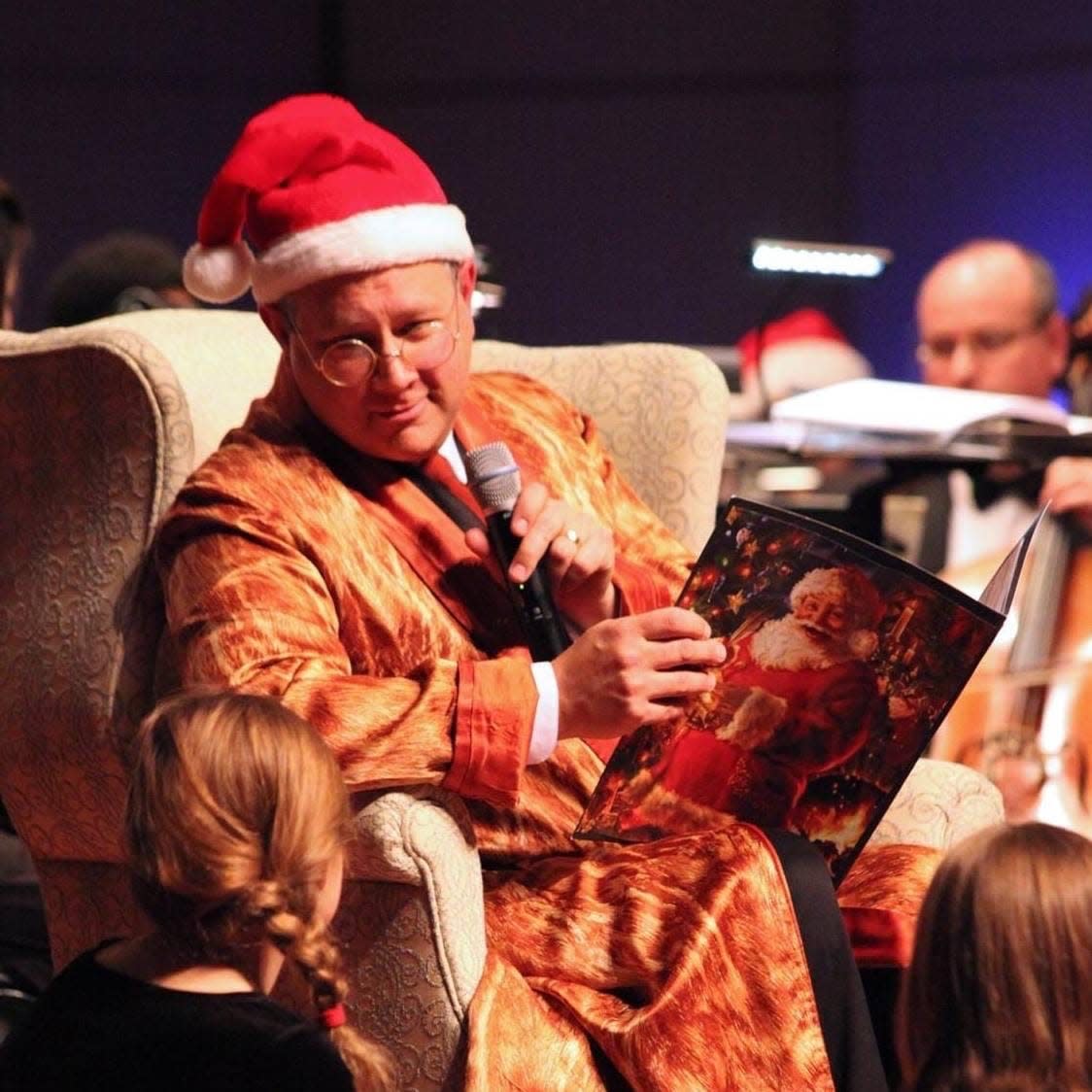 Southwest Michigan Symphony Orchestra Board President Bill Downey will narrate “’Twas the Night Before Christmas” during the SMSO's "Hollywood Holidays" concert Dec. 10, 2022, at Lake Michigan College's Mendel Center in Benton Harbor.