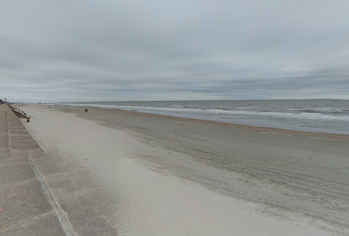 The beach in Galveston, Texas. Residents are encouraged to take caution due to the return of flesh-eating bacteria lurking in the water. (Google)