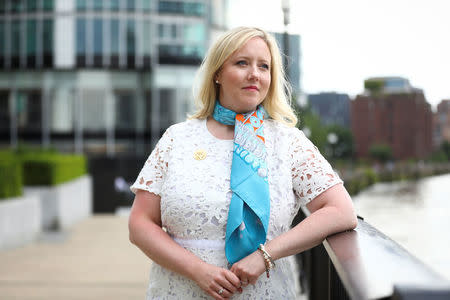 Sarah Elliott, chair of Republicans Overseas, poses for a photograph during a event in London, Britain, July 4, 2018. REUTERS/Simon Dawson