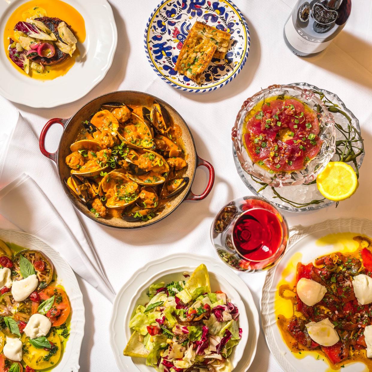 Table of Carbone appetizers