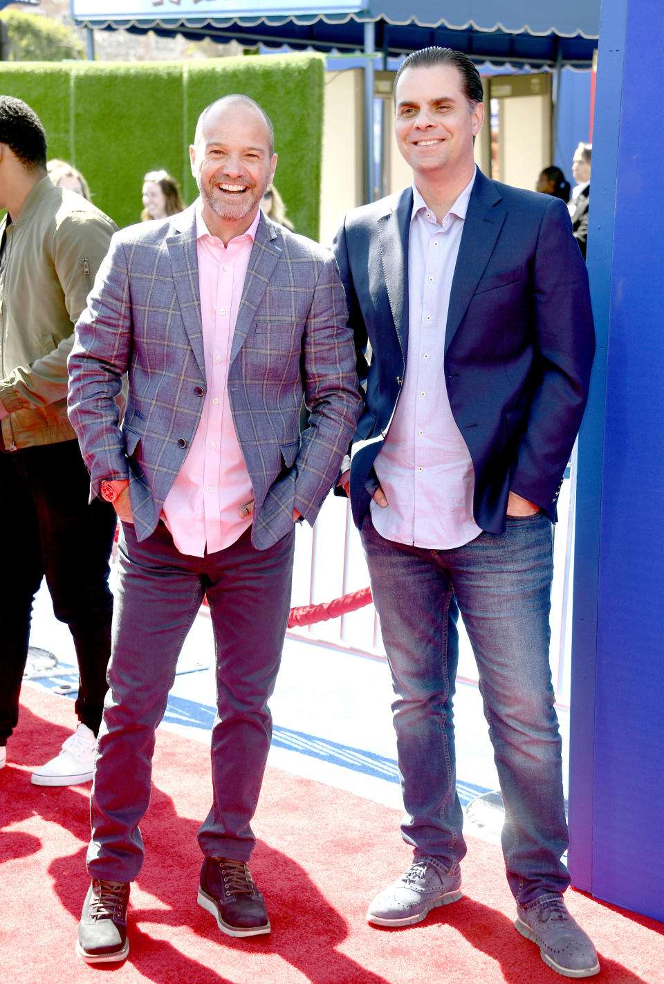 LOS ANGELES, CALIFORNIA - MARCH 10: Luis Garcia and Christian Martinoli attend the premiere of Paramount Pictures' "Wonder Park" at Regency Bruin Theatre on March 10, 2019 in Los Angeles, California. (Photo by Frazer Harrison/Getty Images)