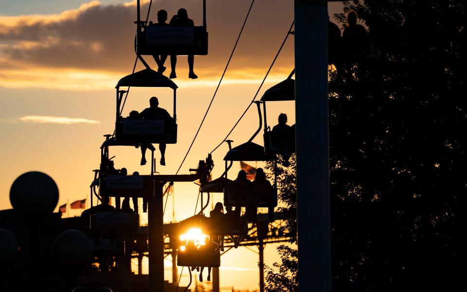 A scene at the Iowa State Fair Aug. 20, 2022, in Des Moines.