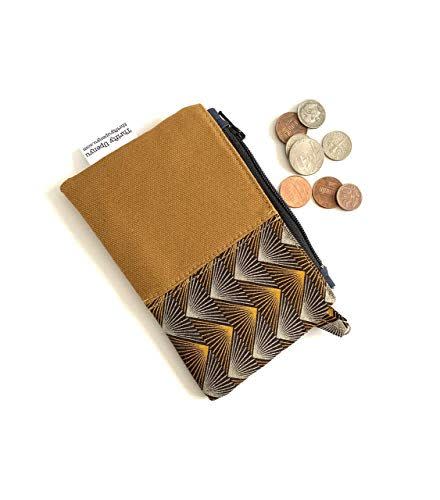7) Shweshwe Small Zipper Coin Pouch