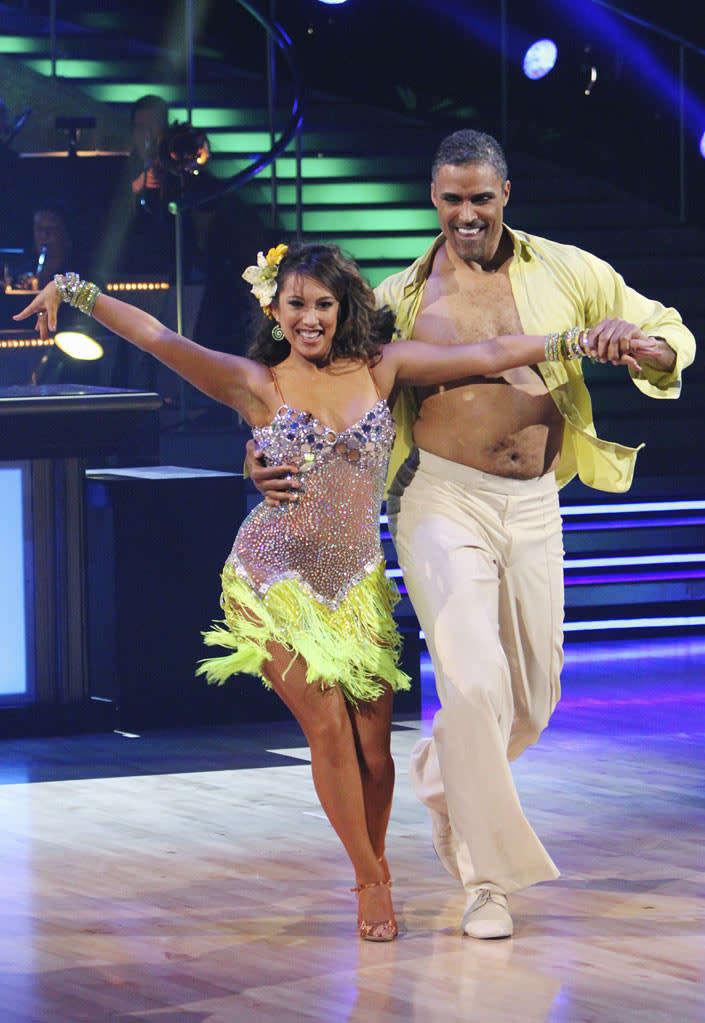 Cheryl Burke and Rick Fox perform on "Dancing with the Stars."