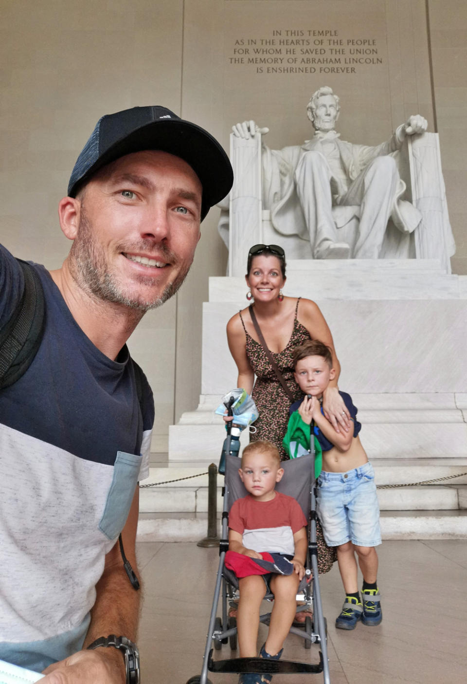The family in Washington, DC, in 2021 (PA Real Life/Collect)