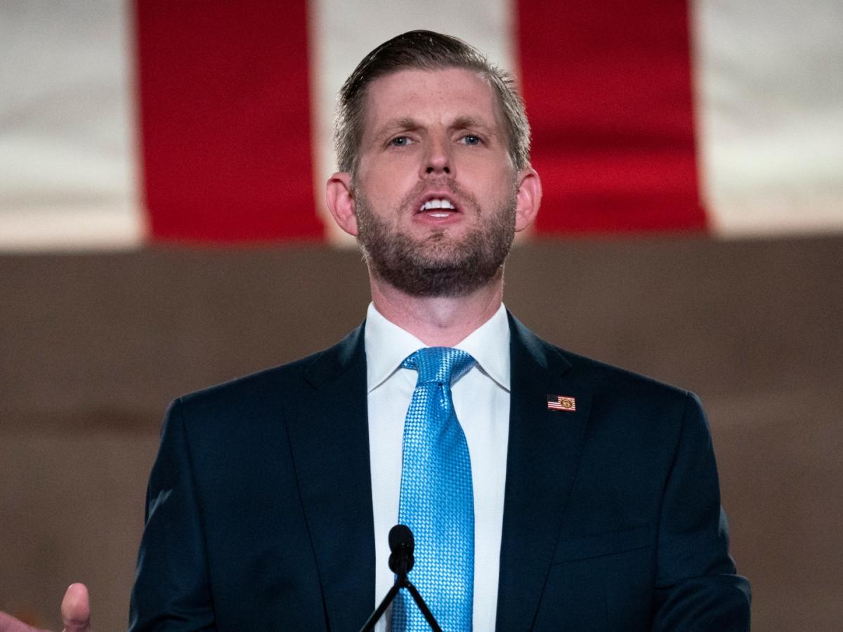 Eric Trump Is Coping with Dad Donald's Indictments By Turning To A ...