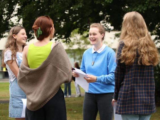 Students around the country will find out their A-level results on Thursday (PA)