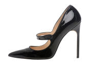 <p>Manolo Blahnik Campari in Satin Black, $735, 212.582.3007</p>