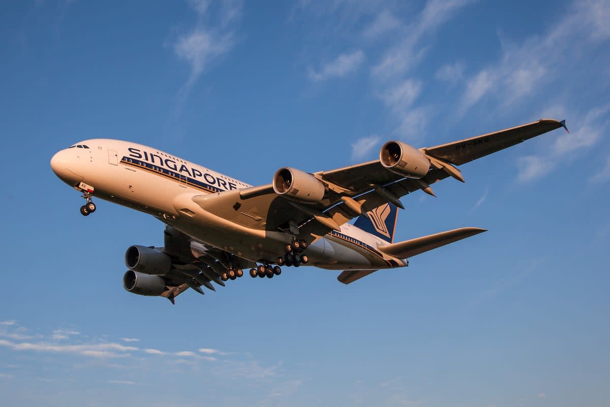The hoax bomb threat was made on board a Singapore Airlines flight from the US (Getty Images)