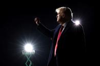 U.S. President Trump campaigns for Republican U.S. senators Perdue and Loeffler during a rally in Valdosta, Georgia