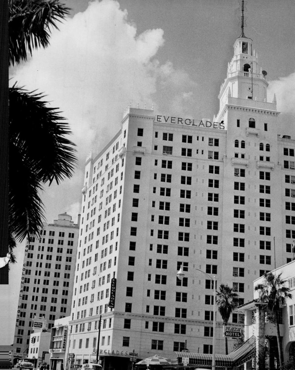 Everglades Hotel in downtown Miami in 1952. Bob East/Miami Herald File
