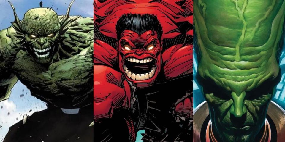 Abomination, Red Hulk, and the Leader,