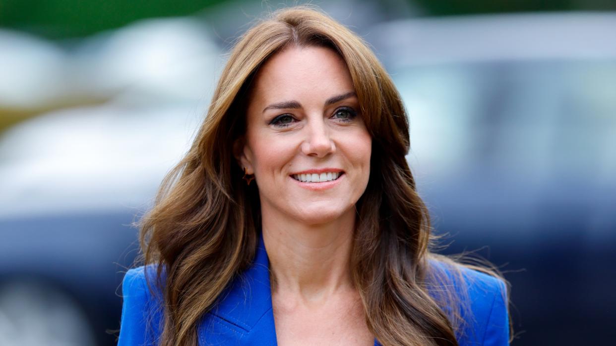  Kate Middleton interrupts half-term break. Seen here she attends a SportsAid mental fitness workshop. 