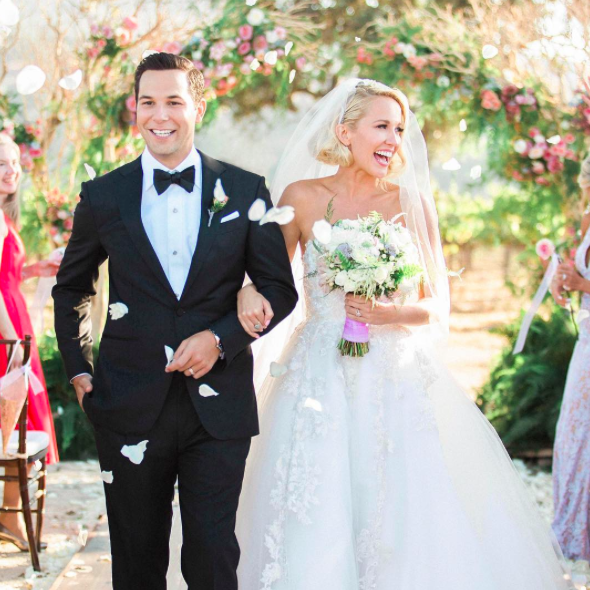 Anna Camp and Skylar Astin, Sept. 10