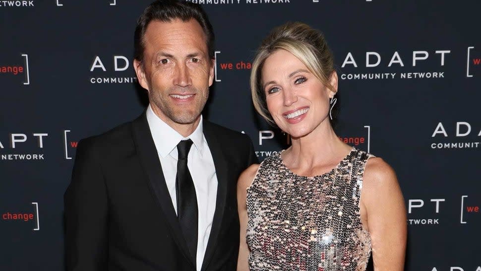 Andrew Shue and Amy Robach