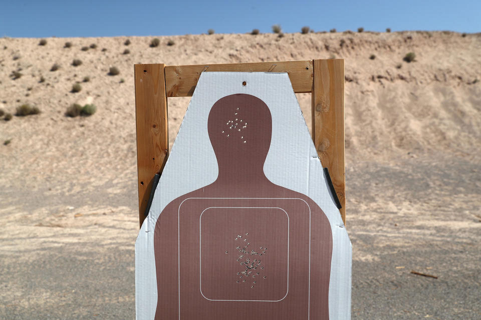 A target during weapons training class