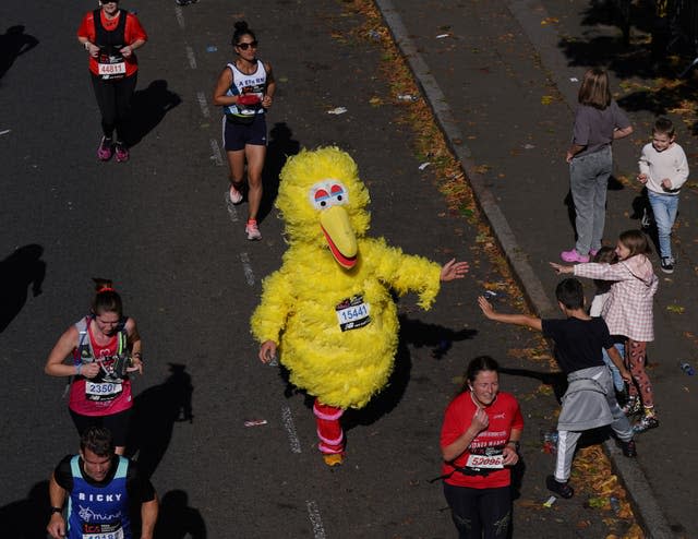 Mr Leonard completes his first ever London Marathon for charity