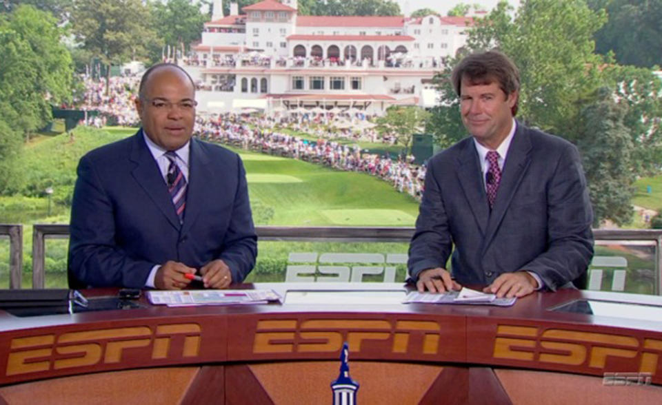 Mike Tirico and Paul Azinger