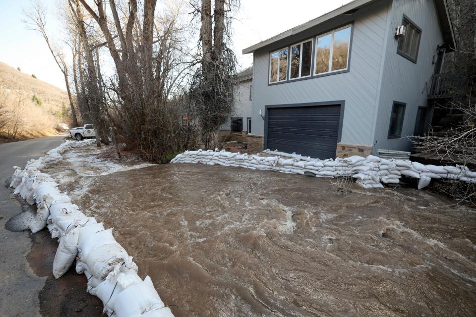 Water levels are high from snowmelt in Emigration Canyon on Tuesday, May 2, 2023. | Kristin Murphy, Deseret News