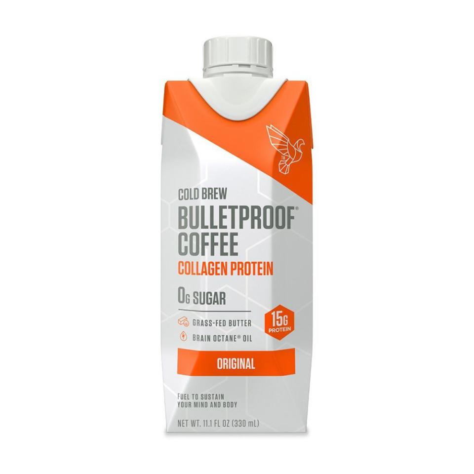 4) Bulletproof Cold Brew Coffee Plus Collagen (12-Pack)
