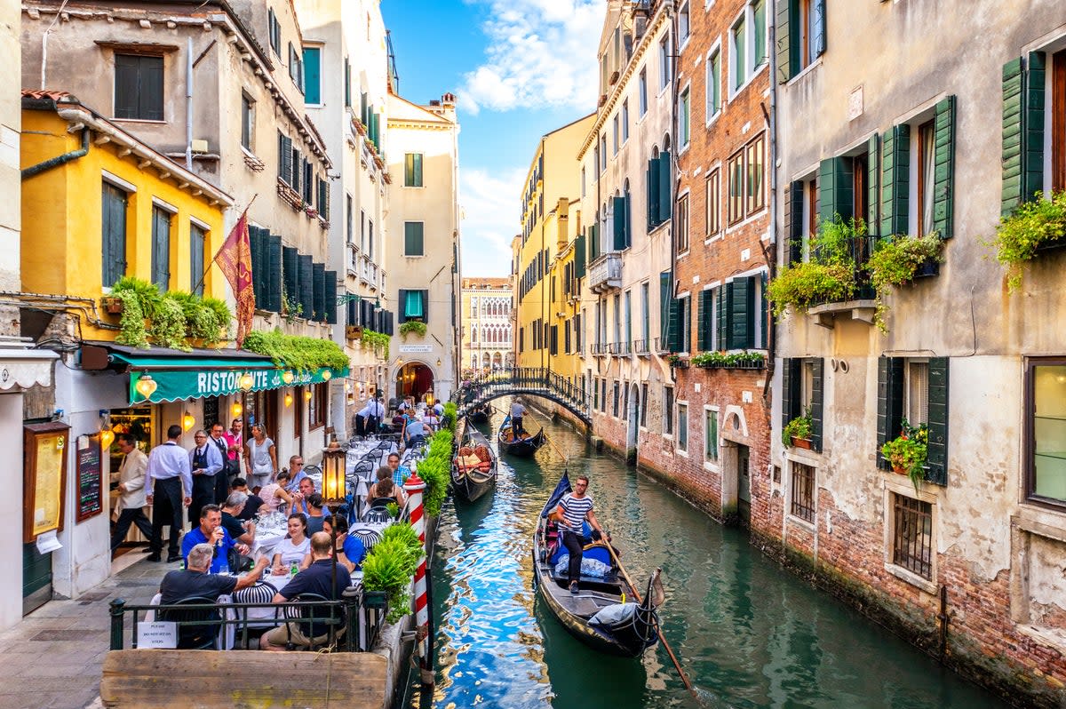 Venice introduced tourist entry fees in April after Unesco warnings   (Getty Images)