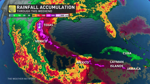 Beryl rainfall forecast July 4 2024