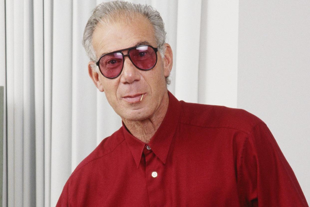 LOS ANGLES, CA - 1990: Academy Award-nominated film director, Bob Rafelson, poses at an editing machine during a 1990 Los Angeles, California, photo portrait session. Actors Jack Nicholson and Karen Black both won Academy Awards starring in Rafelson's 1970 film "Five Easy Pieces." (Photo by George Rose/Getty Images)