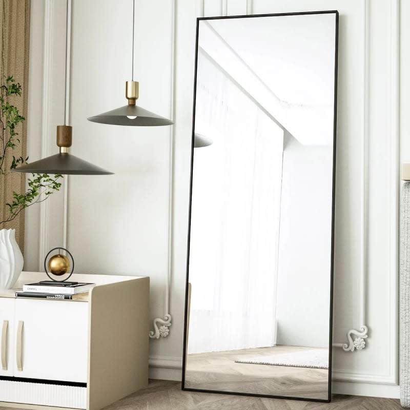 Full-Length Rectangle Floor Mirror, 64" x 21"