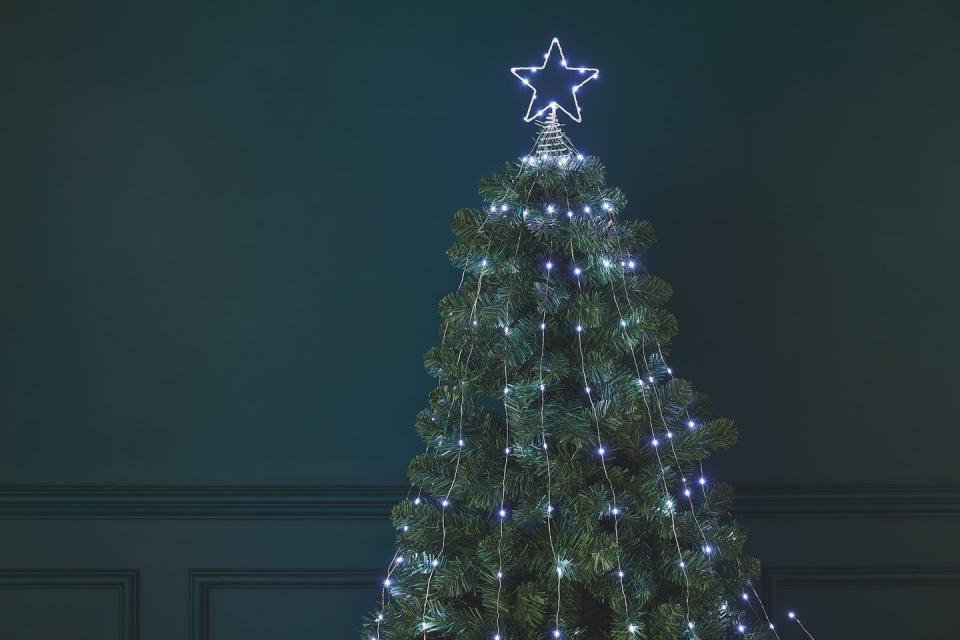 <p>The most special part of <a href="https://www.housebeautiful.com/uk/decorate/display/a910/christmas-tree-professional-decoration-tips/" rel="nofollow noopener" target="_blank" data-ylk="slk:decorating the Christmas tree;elm:context_link;itc:0;sec:content-canvas" class="link ">decorating the Christmas tree</a> is putting on the <a href="https://www.housebeautiful.com/uk/lifestyle/shopping/g29412233/christmas-tree-topper/" rel="nofollow noopener" target="_blank" data-ylk="slk:tree topper;elm:context_link;itc:0;sec:content-canvas" class="link ">tree topper</a> on at the end. This year, Aldi is selling a sparkling star complete with a string of lights. It's also available as an angel, too. </p>