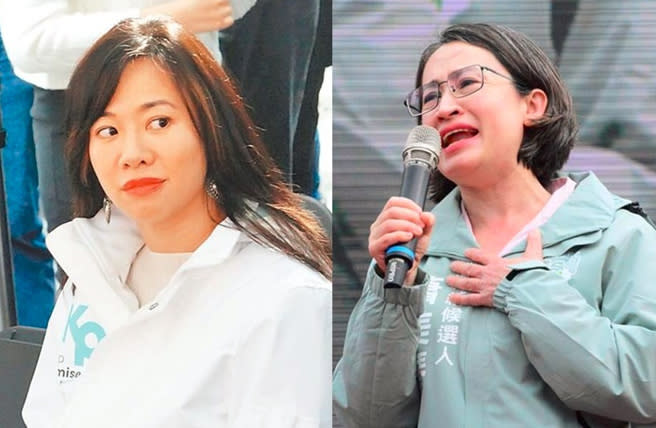 民眾黨、民進黨副總統候選人吳欣盈(左)、蕭美琴(右)先後陷入國籍爭議。（合成圖／中時資料照）