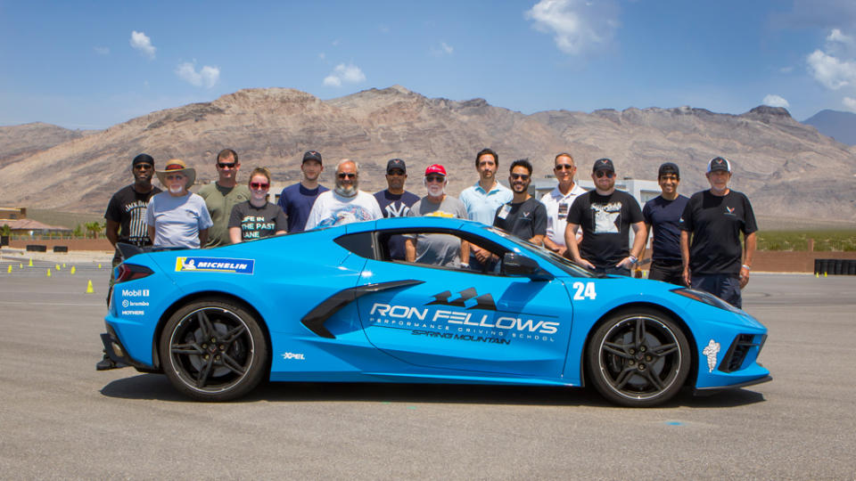 The smiles come fast for a graduating class. - Credit: Photo: Courtesy of the Ron Fellows Performance Driving School.