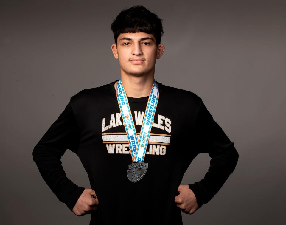 All County Wrestling - Lake Wales High School - Husam Mustafa in Lakeland Fl. Thursday March 22, 2024.
Ernst Peters/The Ledger