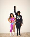 <p>Cette année, Beyoncé s’est déguisée en Florence Griffith-Joyner. Quant à Jay-Z, il est apparu en Tommie Smith. Ce dernier était un athlète américain, resté célèbre pour son poing levé sur le podium du 200 mètres des Jeux Olympiques de Mexico en 1968, en protestation contre les discriminations faites aux Noirs aux États-Unis. Crédit photo : Instagram beyonce </p>