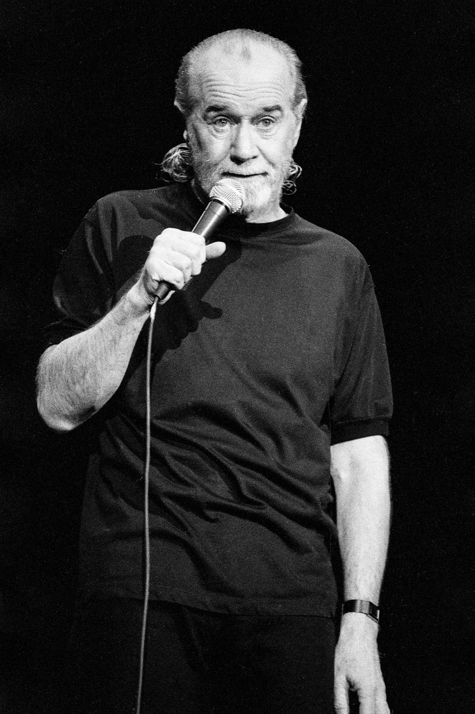 George Carlin performing stand-up