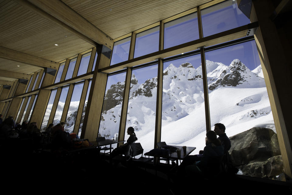 The 400-seat Knoll Ridge eatery has won architectural awards and is the highest cafe in New Zealand.Photo: <span>Ruapehu Alpine Lifts</span>