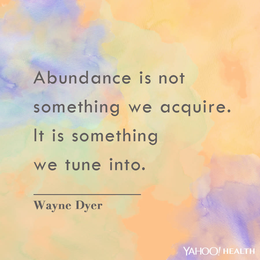Wayne Dyer on abundance