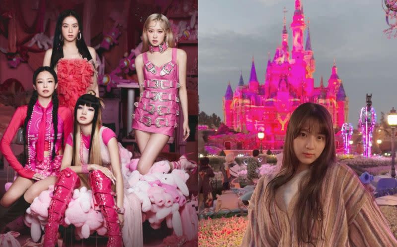 ▲歐陽娣娣（右）曬出與南韓人氣女團BLACKPINK4位成員的大合照。（圖／翻攝自IG＠yg_ent_official、@ didi.babe.730）