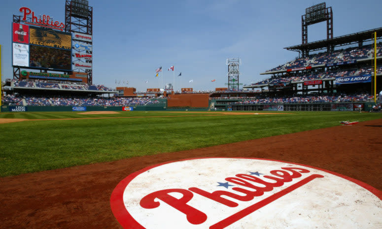 A general view of the Philadelphia Phillies stadium.