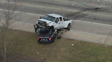 A Trotwood officer was injured in a crash following a pursuit and possible shots fired.