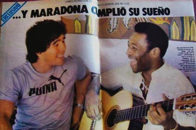 Pelé y Maradona: una montaña rusa de amor y odio entre dos súper estrellas