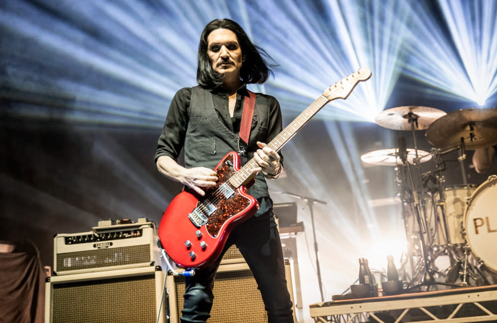 Placebo's Brian Molko hit back at critics following a technical issue-plagued set credit:Bang Showbiz