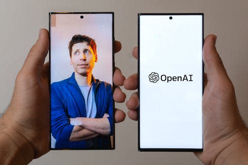   <span class="attribution"><a class="link " href="https://www.shutterstock.com/image-photo/openai-cofounder-chatgpt-ceo-sam-altman-2390534437" rel="nofollow noopener" target="_blank" data-ylk="slk:MeSSrro/Shutterstock;elm:context_link;itc:0;sec:content-canvas">MeSSrro/Shutterstock</a></span>