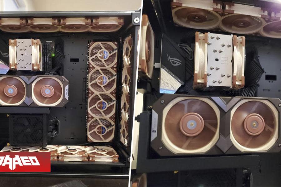 Jugador muestra su PC gamer con 22 ventiladores y le responden que todos juntos valen más que el resto del equipo